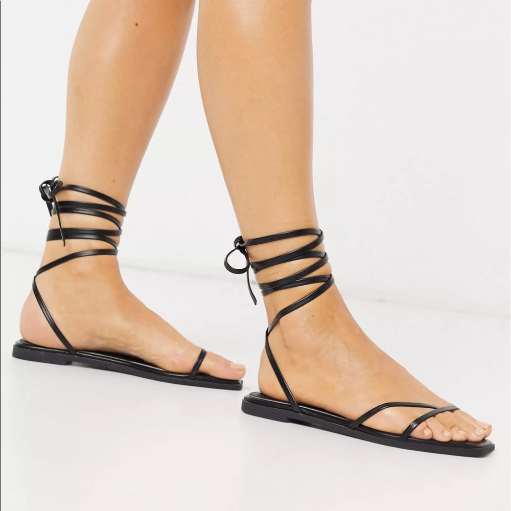 Lace up sandals